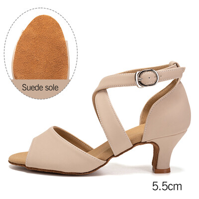 2023 HROYL Ladina tantsujalatsid naiste/naiste ladina tantsujalatsid naistele/tüdrukutele Professionaalsed Tango Rumba Salsa seemisnahast/kummist tald