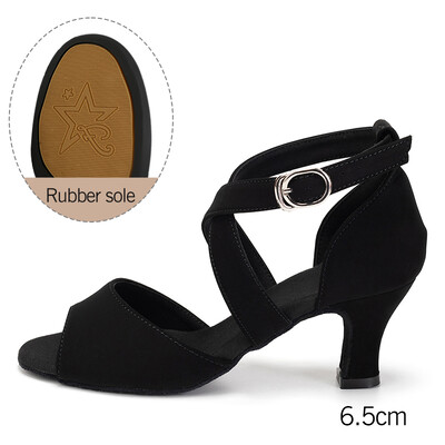 2023 HROYL Ladina tantsujalatsid naiste/naiste ladina tantsujalatsid naistele/tüdrukutele Professionaalsed Tango Rumba Salsa seemisnahast/kummist tald