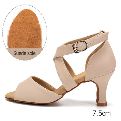 2023 HROYL Ladina tantsujalatsid naiste/naiste ladina tantsujalatsid naistele/tüdrukutele Professionaalsed Tango Rumba Salsa seemisnahast/kummist tald