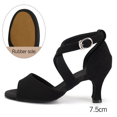 2023 HROYL Ladina tantsujalatsid naiste/naiste ladina tantsujalatsid naistele/tüdrukutele Professionaalsed Tango Rumba Salsa seemisnahast/kummist tald