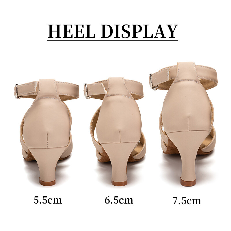 2023 HROYL Ladina tantsujalatsid naiste/naiste ladina tantsujalatsid naistele/tüdrukutele Professionaalsed Tango Rumba Salsa seemisnahast/kummist tald