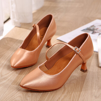 Naiste uued moodsad tantsukingad Tüdrukutele Standardsed tantsukingad Kõrge kontsaga tantsukingad naistele, 5 cm kontsad