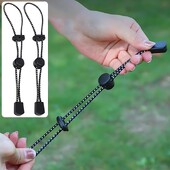 1/5 бр. Еластично въже Регулируема раница Държач за бастун Трекинг туристически щека Фиксираща вратовръзка Въже Катарама за алпинизъм