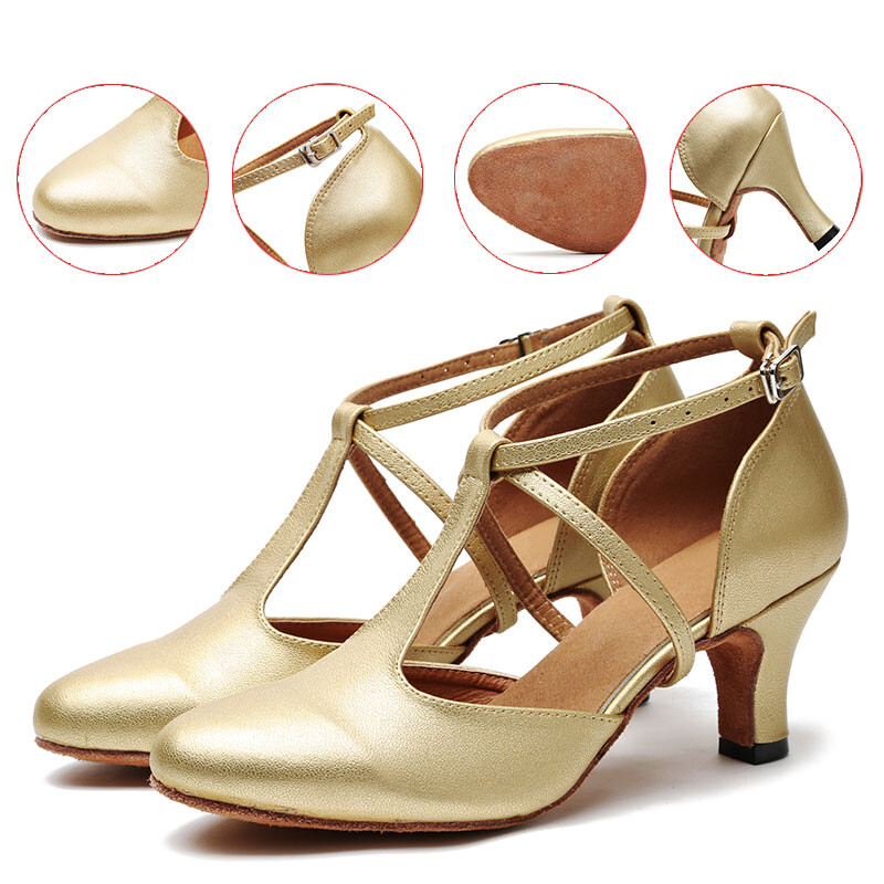 Hipposeuse tantsukingad Naiste ladina tantsusaalid, tüdrukud, salsa tango, moodsad tantsukingad Naiste pehme tallaga kõrged kontsad peotantsukingad