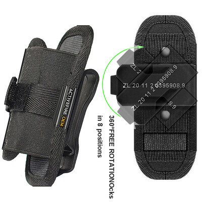 Futrola za svjetiljku, rastezljiva najlonska futrola za LED svjetiljku za pojas za rad, držač torbice s kopčom koja se može okretati za 360 stupnjeva