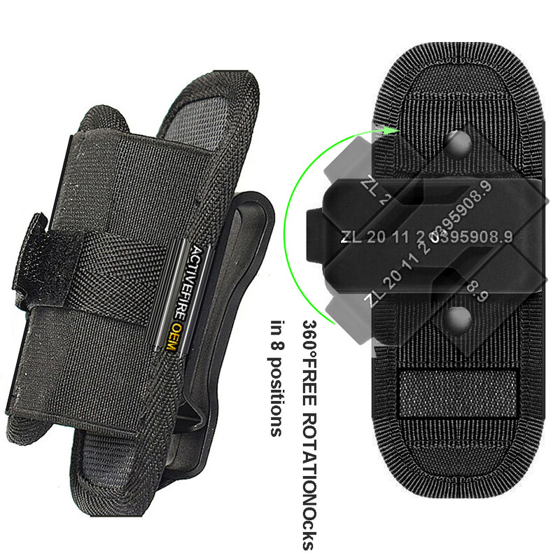 Futrola za svjetiljku, rastezljiva najlonska futrola za LED svjetiljku za pojas za rad, držač torbice s kopčom koja se može okretati za 360 stupnjeva