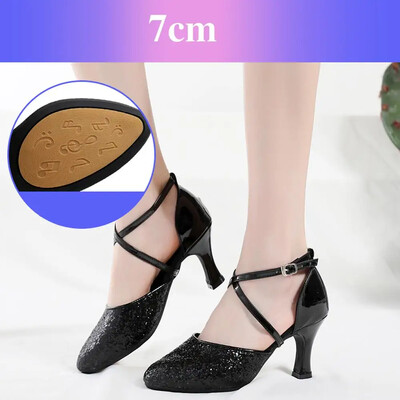 Παπούτσια χορού Latin Tango Ballroom Jazz παπούτσια για γυναίκες κορίτσια Γυναικεία σόλα από καουτσούκ Χρυσό/Ασημί Dropshipping