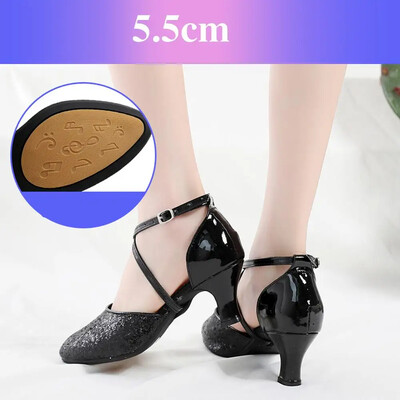 Παπούτσια χορού Latin Tango Ballroom Jazz παπούτσια για γυναίκες κορίτσια Γυναικεία σόλα από καουτσούκ Χρυσό/Ασημί Dropshipping