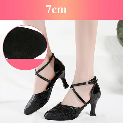 Παπούτσια χορού Latin Tango Ballroom Jazz παπούτσια για γυναίκες κορίτσια Γυναικεία σόλα από καουτσούκ Χρυσό/Ασημί Dropshipping