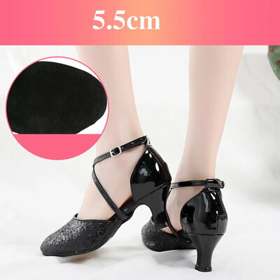 Παπούτσια χορού Latin Tango Ballroom Jazz παπούτσια για γυναίκες κορίτσια Γυναικεία σόλα από καουτσούκ Χρυσό/Ασημί Dropshipping