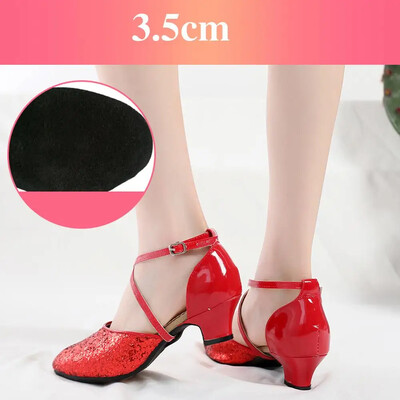 Παπούτσια χορού Latin Tango Ballroom Jazz παπούτσια για γυναίκες κορίτσια Γυναικεία σόλα από καουτσούκ Χρυσό/Ασημί Dropshipping