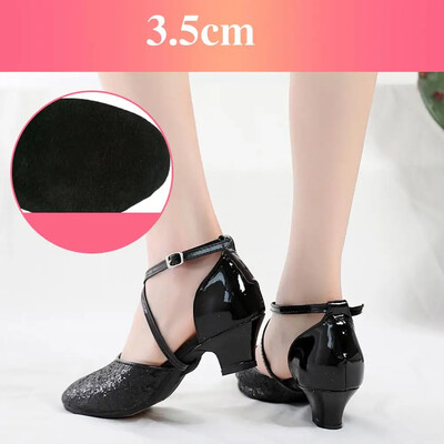 Παπούτσια χορού Latin Tango Ballroom Jazz παπούτσια για γυναίκες κορίτσια Γυναικεία σόλα από καουτσούκ Χρυσό/Ασημί Dropshipping