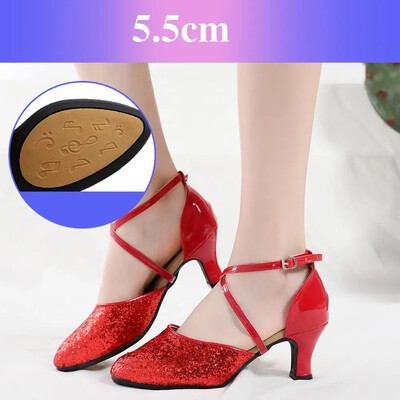 Παπούτσια χορού Latin Tango Ballroom Jazz παπούτσια για γυναίκες κορίτσια Γυναικεία σόλα από καουτσούκ Χρυσό/Ασημί Dropshipping