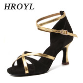 Ladina tantsujalatsid naistele, tüdrukutele, tantsusaalidele, ladina tango, moodsad džässitantsukingad Salsakingad 5/7,5/8,5 cm harjutusjalatsid Sandaalid