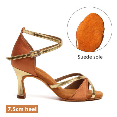 Ladina tantsujalatsid naistele, tüdrukutele, tantsusaalidele, ladina tango, moodsad džässitantsukingad Salsakingad 5/7,5/8,5 cm harjutusjalatsid Sandaalid