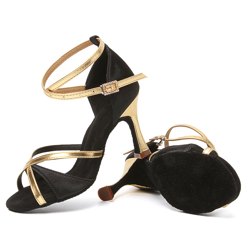 Ladina tantsujalatsid naistele, tüdrukutele, tantsusaalidele, ladina tango, moodsad džässitantsukingad Salsakingad 5/7,5/8,5 cm harjutusjalatsid Sandaalid