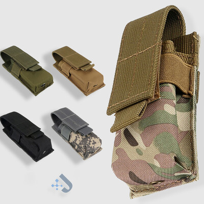 Husă tactică pentru reviste în aer liber, toc pentru cuțite de vânătoare rapidă, husă pentru lanternă, husă pentru lanternă, husă cu un singur pistol, geantă Molle