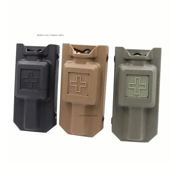 Κιτ πρώτων βοηθειών Tactical Tourniquet Box Quick Pull Nylon Storage Box Medical Spinning Rescue Molle Waist Hanging Outdoor Supplies