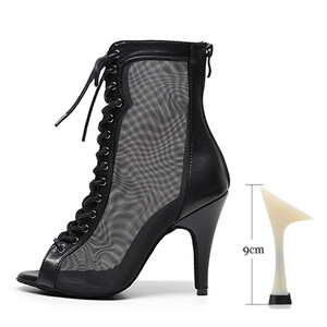 Naiste kõrge otsaga peotantsujalatsid Naise kummist sisetald Latino Salsa tantsujalatsid tüdrukutele Pehme põhjaga harjutused ladina jalanõud