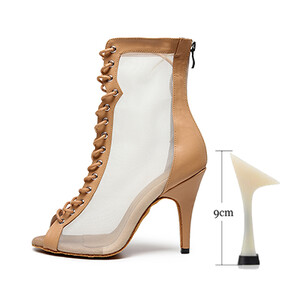 Naiste kõrge otsaga peotantsujalatsid Naise kummist sisetald Latino Salsa tantsujalatsid tüdrukutele Pehme põhjaga harjutused ladina jalanõud