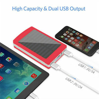 5 x 18650 батерия DIY Power Bank Case Charge Storage Box USB Solar Dual Charging Battery Holder Box box for Smart Phone