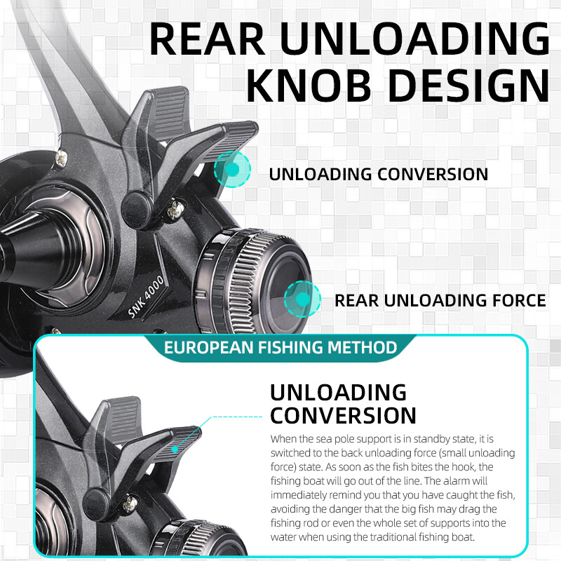 BEARKING Нова риболовна макара с двоен дизайн на спирачките 5.2:1 Супер здрава хранилка за риболов на шаран Метална тел. Чаша Разменете лявата и дясната ръка