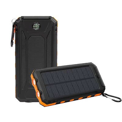 2024 Explosions 20000 MAh Φακός Τρι-απόδειξης Πυξίδα Solar Charging Treasure Τροφοδοτικό κινητής τηλεφωνίας