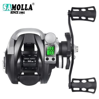 Led Screen Electronic Fishing Reel Baitcasting High Speed 7,2:1 10kg Αδιάβροχο Θαλασσινό Θαλασσινό Θαλασσινό Θαλάσσιο Νερό Ice Fishing Wheel Moulinet Casting