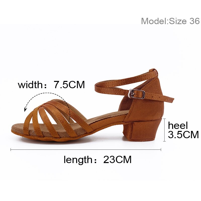 Tüdrukute Ladina-tantsukingad Madala kontsaga tantsukingad Naistele Tango Rumba Salsa Tüdrukute Ladina tantsujalatsid