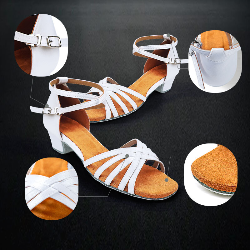 Tüdrukute Ladina-tantsukingad Madala kontsaga tantsukingad Naistele Tango Rumba Salsa Tüdrukute Ladina tantsujalatsid