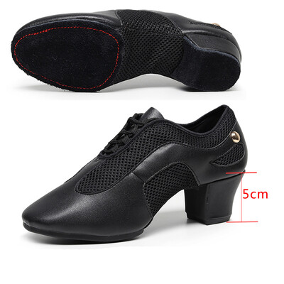 SUN LISA Pantofi cu toc gros pentru femei, damă, fete, talpă din piele, pantofi de dans modern, salsa latino