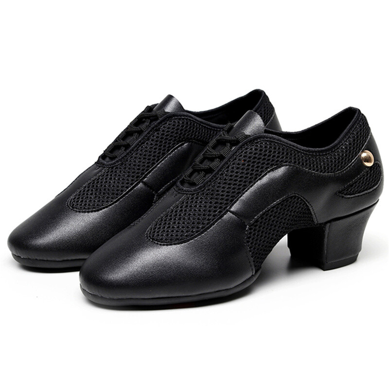 SUN LISA Pantofi cu toc gros pentru femei, damă, fete, talpă din piele, pantofi de dans modern, salsa latino