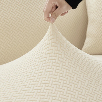 Ελαστικό κάλυμμα καρέκλας τραπεζαρίας Stretch Thick Jacquard Κάλυμμα καρέκλας κουζίνας Slipcover for Dining Kitchen Hotel Wedding Banquet