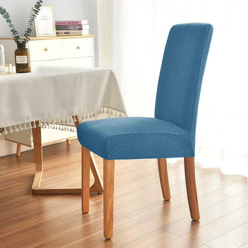 Elastne söögitoa tooli kate Stretch paks žakaarvärvi köögitooli kate söögitoa köök hotelli pulma banketi jaoks