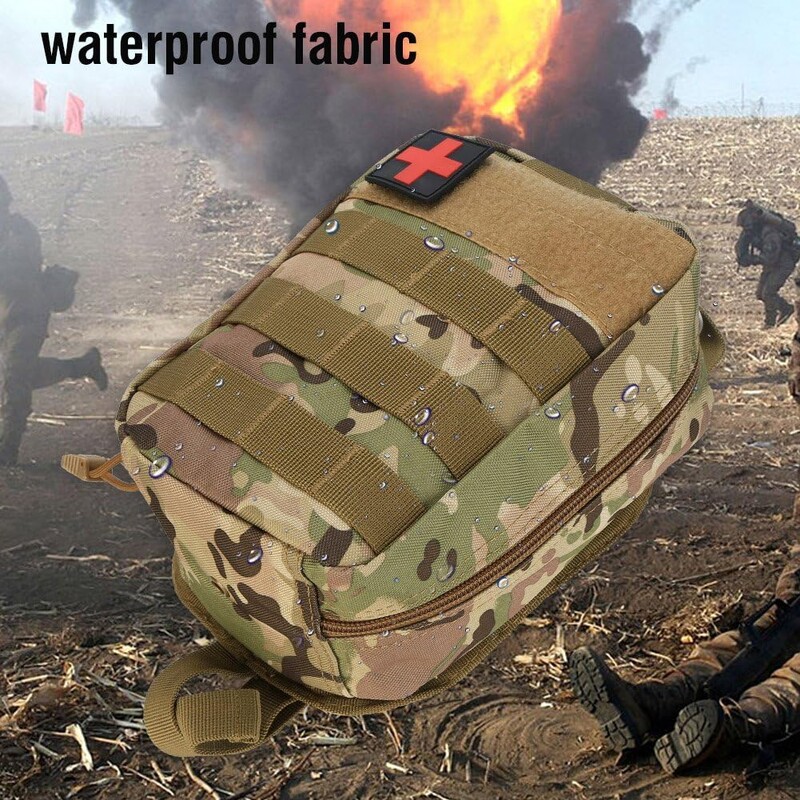 Vanjska torbica za preživljavanje Komplet za hitne slučajeve Kamuflažni SOS paket Taktička torba za prvu pomoć Putna Oxford tkanina taktički ifak