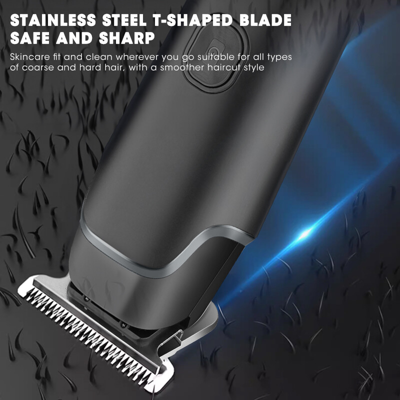 RESUXI 2000mAh 6500 RPM Professionaalne õlipeaga juukselõikur Meeste juhtmeta juukselõikur Laetava LED-ekraaniga trimmerite komplekt