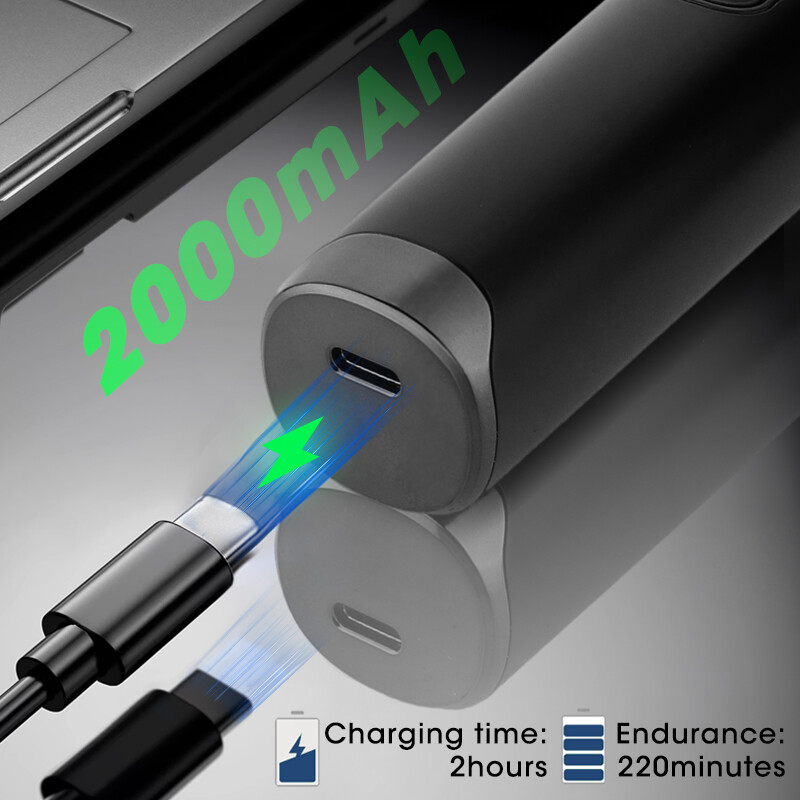 RESUXI 2000mAh 6500 RPM Professionaalne õlipeaga juukselõikur Meeste juhtmeta juukselõikur Laetava LED-ekraaniga trimmerite komplekt