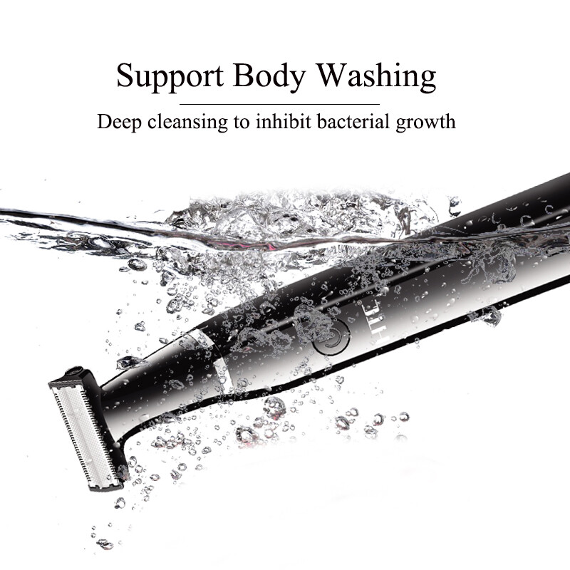 HTC muški električni trimer za prepone Trimer za stidne dlake Mašina za njegu tijela za muškarce Bikini epilator Punjivi brijač Brijač