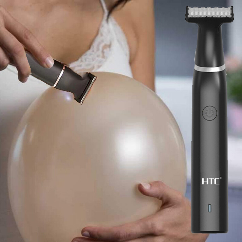 HTC muški električni trimer za prepone Trimer za stidne dlake Mašina za njegu tijela za muškarce Bikini epilator Punjivi brijač Brijač