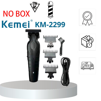 Kemei 2299 Barber Безжичен тример за коса 0 mm Zero Gapped Carving Clipper Detailer Професионална електрическа машина за финишно рязане
