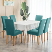 1kom Vodootporne podesive navlake za stolice, blagovaonica, rastezljiva jacquard spandeks navlaka za sjedalo, uklonjiva navlaka za stolice s visokim naslonom