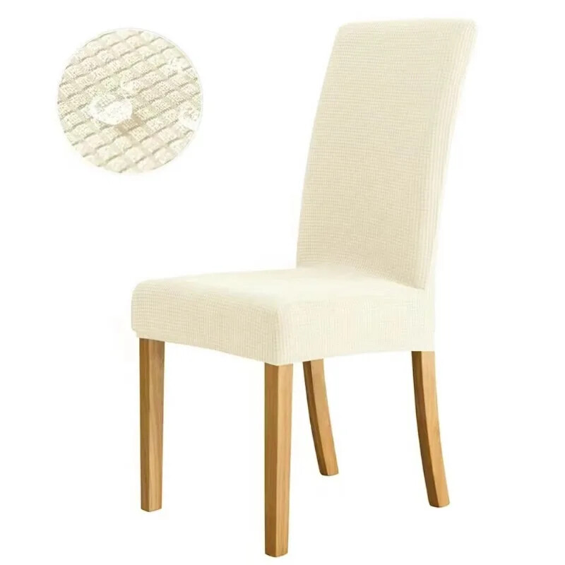 1kom Vodootporne podesive navlake za stolice, blagovaonica, rastezljiva jacquard spandeks navlaka za sjedalo, uklonjiva navlaka za stolice s visokim naslonom