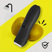 Тример за коса за тяло за мъже Електрически тример за коса в слабините Акумулаторна самобръсначка с топка Groomer Сменяема глава с керамично острие Водоустойчива