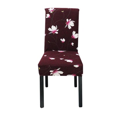 Meijuner Husă pentru scaune cu imprimeu floral, multifuncțională, Spandex, pentru acasă, pentru scaune de luat masa, elastice, universale, pentru scaune, Y390