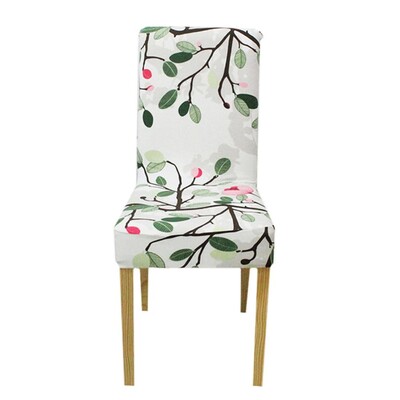 Meijuner Husă pentru scaune cu imprimeu floral, multifuncțională, Spandex, pentru acasă, pentru scaune de luat masa, elastice, universale, pentru scaune, Y390
