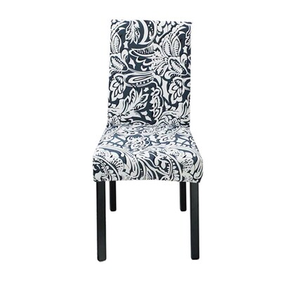 Meijuner Husă pentru scaune cu imprimeu floral, multifuncțională, Spandex, pentru acasă, pentru scaune de luat masa, elastice, universale, pentru scaune, Y390