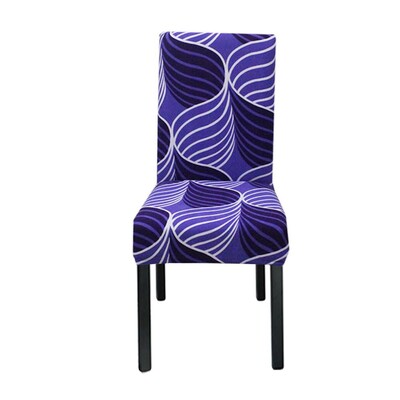 Meijuner Husă pentru scaune cu imprimeu floral, multifuncțională, Spandex, pentru acasă, pentru scaune de luat masa, elastice, universale, pentru scaune, Y390