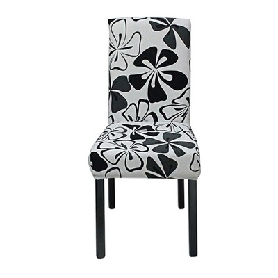 Meijuner Husă pentru scaune cu imprimeu floral, multifuncțională, Spandex, pentru acasă, pentru scaune de luat masa, elastice, universale, pentru scaune, Y390