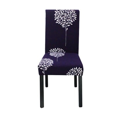 Meijuner Husă pentru scaune cu imprimeu floral, multifuncțională, Spandex, pentru acasă, pentru scaune de luat masa, elastice, universale, pentru scaune, Y390