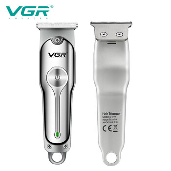 VGR Professional Barber Hair Trimmer Акумулаторна машинка за подстригване за мъже Тример за брада Машина за подстригване T-blade Haircut Tool